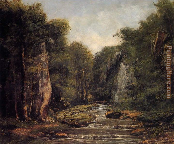 Gustave Courbet The River Plaisir-Fontaine